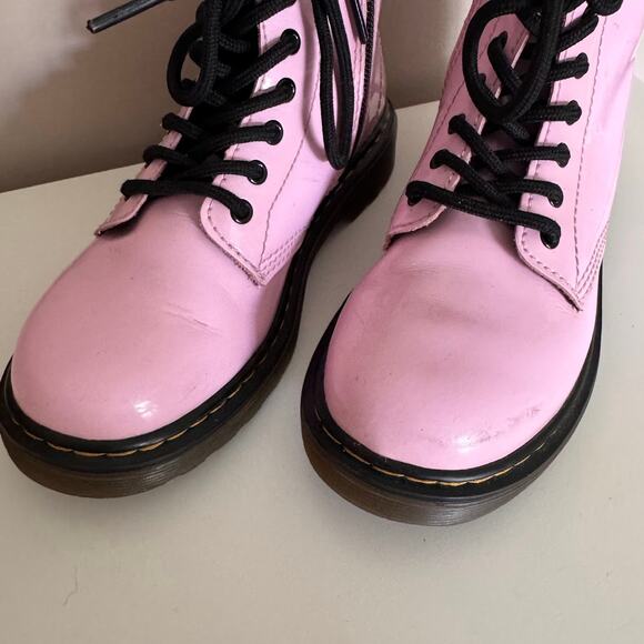 Dr. Martens 1460 Junior Light Pink Leather Kids Girl's Boot Size US1 - Picture 5 of 10